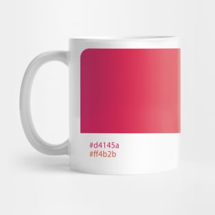 Pantone palette gradient Pink Mug